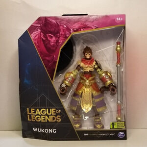 League of Legends Official Wukong Premium Collectible Action Figure w Base NWT
